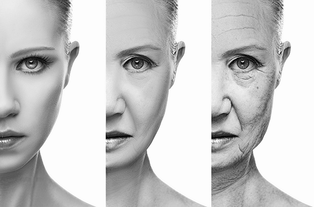 Vieillissement, modifications des volumes du visage